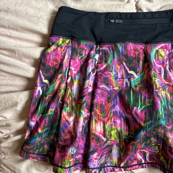 Lululemon Pace Rival Mid Rise Skirt in Hyper Flow Pink Patten - Picture 7 of 11